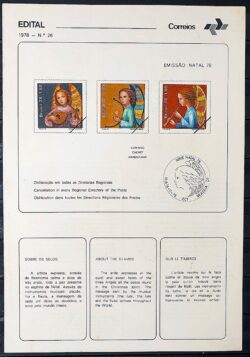 Edital 1978 26 Natal Religiao Com Selo Interno CBC e CPD SP 2