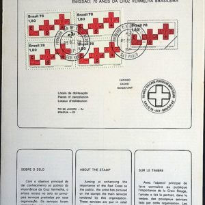 Edital 1978 28 Cruz Vermelha Saúde Com Quadra Selo CPD SP