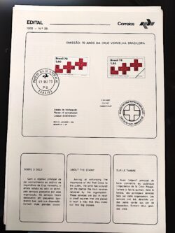 Edital 1978 28 Cruz Vermelha Saúde Com Selo CPD PB