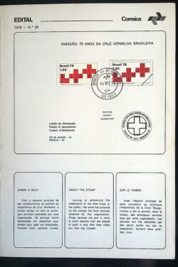 Edital 1978 28 Cruz Vermelha Saúde Com Selo CPD SP