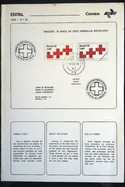 Edital 1978 28 Cruz Vermelha Saúde Com Selo CPD e CBC RJ