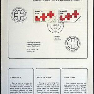 Edital 1978 28 Cruz Vermelha Saúde Com Selo CPD e CBC RJ