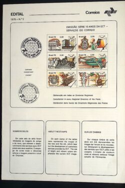 Edital 1979 02 Servico Postal Correio Aviao Telegrama Sem Selo CBC PB