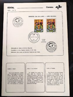 Edital 1979 05 Dia do Livro Joao Bolinha Literatura Com Selo CPD CBC BSB