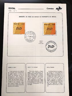 Edital 1979 07 Banco do Nordeste Economia Dinheiro Com Selo CPD Ribeirão Preto