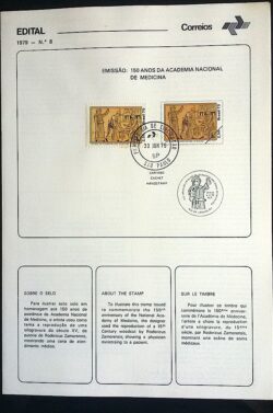 Edital 1979 08 Academia Nacional de Medicina Saúde Com Selo CPD SP