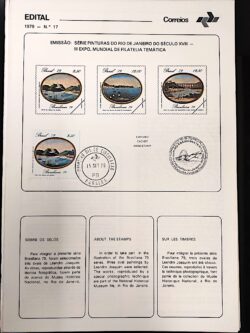 Edital 1979 17 Pinturas do Rio de Janeiro Com Selo CPD PB