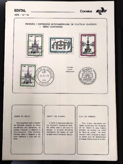Edital 1979 18 Filatelia Clássica Arquitetura Chafarizes Com Selo CPD PB
