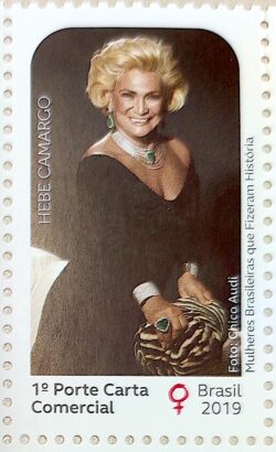 C 3846 Selo Mulheres Brasileiras Que Fizeram História Hebe Camargo Mulher 2019