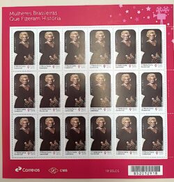 C 3846 Selo Mulheres Brasileiras Que Fizeram História Hebe Camargo Mulher 2019 Folha