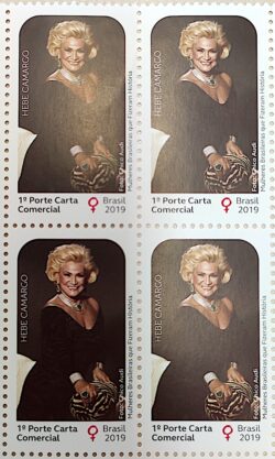 C 3846 Selo Mulheres Brasileiras Que Fizeram Historia Hebe Camargo Mulher 2019 Quadra