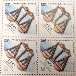 C 3850 Selo Signos do Zodiaco Libra 2019 Quadra