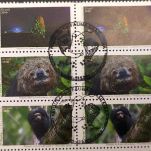 C 3847 Selo Riquezas da Fauna Brasileira Macaco 2019 CBC AM