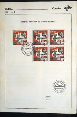 Edital 1980 02 Industria Carvao de Pedra Energia Com Selo CPD SP