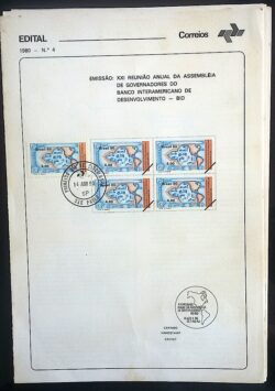 Edital 1980 04 Banco Interamericano Desenvolvimento Economia Com Selo CPD SP