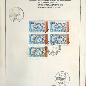 Edital 1980 04 Banco Interamericano de Desenvolvimento Economia Com Selo CPD e CBC RJ