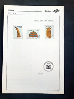 Edital 1980 05 Arte Indigena Indio Sem Selo