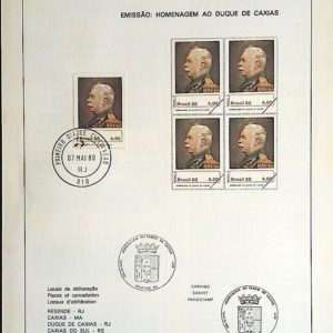Edital 1980 07 Duque de Caxias Militar Com Selo CPD e CBC RJ