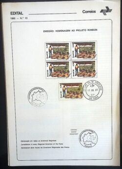 Edital 1980 13 Projeto Rondon Com Selo CPD e CBC SP
