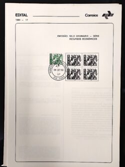 Edital 1980 17 Recursos Economicos Ervilha Com Selo CPD SP