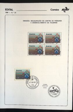 Edital 1980 20 Telebras Comunicacao Telecomunicacao Selo Com CPD PB