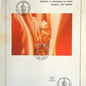 Edital 1980 21 Congresso Mundial Sao Gabriel Mão Flor Com Selo CBC e CPD SP