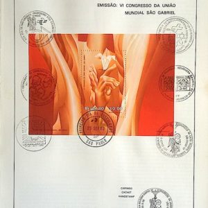 Edital 1980 21 Congresso Mundial Sao Gabriel Mão Flor Com Selo Carimbos CBC e CPD SP