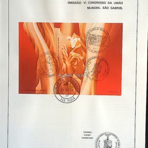 Edital 1980 21 Congresso Mundial Sao Gabriel Mão Flor Cruz Com Selo CBC e CPD SP