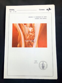 Edital 1980 21 Congresso Mundial Sao Gabriel Mão Flor Sem Selo