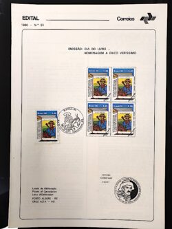 Edital 1980 23 Erico Verissimo Literatura Com Selo CBC PB