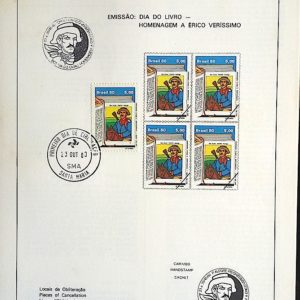 Edital 1980 23 Erico Verissimo Literatura Com Selo CBC e CPD Santa Maria RS