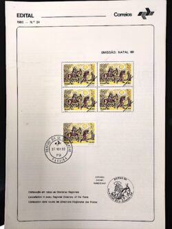 Edital 1980 24 Natal Religião Com Selo CBC e CPD PB