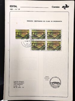 Edital 1980 25 Clube Engenharia Ponte Com Selo CPD SP