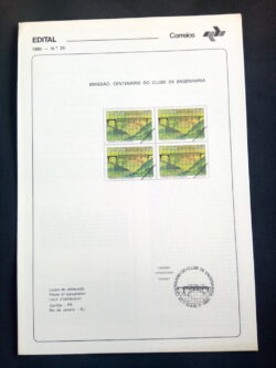 Edital 1980 25 Clube Engenharia Ponte Sem Selo