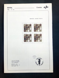 Edital 1980 26 Xadrez Postal Sem Selo