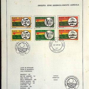 Edital 1981 01 Desenvolvimento Agrícola Economia Com Selo CBC e CPD DF