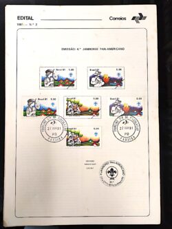 Edital 1981 02 Jamboree Escotismo Com Selo CPD PB