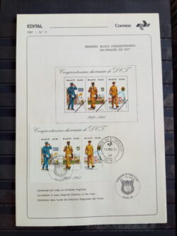 Edital 1981 03 Criacao ECT Servico Postal Com Selo CBC CPD SP