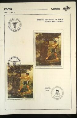 Edital 1981 04 Felix Emile Taunay Com Selo CBC PB
