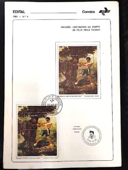 Edital 1981 04 Felix Emile Taunay Com Selo CPD SP