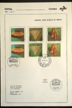 Edital 1981 07 Museus de Ciencia Com Selo CBC e CPD RJ