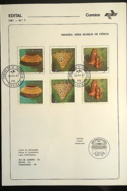 Edital 1981 07 Museus de Ciencia Com Selo CPD PB