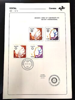 Edital 1981 09 Rotary Internacional Com Selo CPD PB