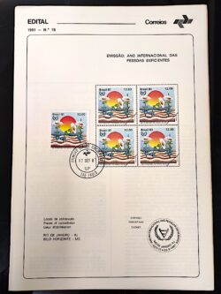 Edital 1981 18 Pessoas Deficientes Saúde Com Selo CPD SP