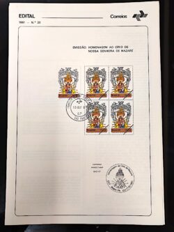 Edital 1981 20 Círio de Nazaré Religião Com Selo CPD SP