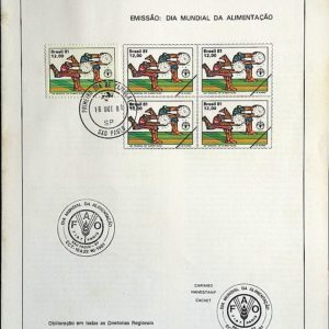 Edital 1981 22 Dia Mundial Alimentação Com Selo CBC CPD SP