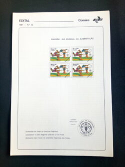 Edital 1981 22 Dia Mundial Alimentação Sem Selo