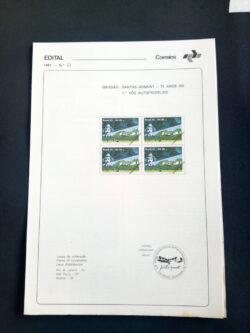 Edital 1981 23 Santos Dumont Avião Sem Selo Último