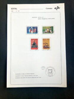 Edital 1981 25 Presepios Populares Natal Religião Sem Selo