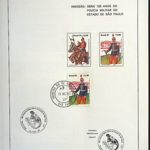 Edital 1981 30 Polícia Militar SP Fardas Cavalo Com Selo CPD e CBC SP